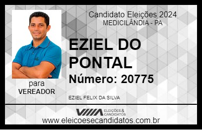 Candidato EZIEL DO PONTAL 2024 - MEDICILÂNDIA - Eleições