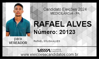 Candidato RAFAEL ALVES 2024 - MEDICILÂNDIA - Eleições