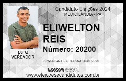 Candidato ELIWELTON REIS 2024 - MEDICILÂNDIA - Eleições