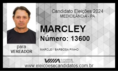 Candidato MARCLEY 2024 - MEDICILÂNDIA - Eleições