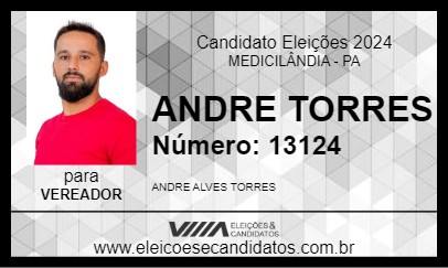 Candidato ANDRE TORRES 2024 - MEDICILÂNDIA - Eleições