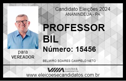 Candidato PROFESSOR BIL 2024 - ANANINDEUA - Eleições