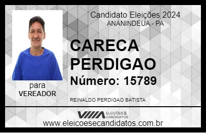 Candidato CARECA PERDIGAO 2024 - ANANINDEUA - Eleições