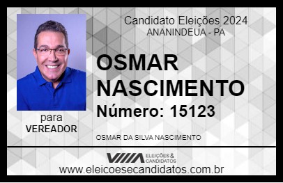 Candidato OSMAR NASCIMENTO 2024 - ANANINDEUA - Eleições