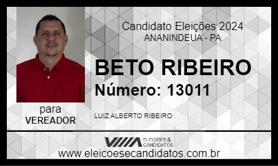 Candidato BETO RIBEIRO 2024 - ANANINDEUA - Eleições