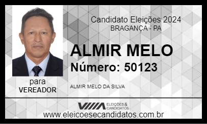 Candidato ALMIR MELO 2024 - BRAGANÇA - Eleições