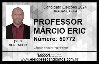 Candidato PROFESSOR MÁRCIO ERIC 2024 - BRAGANÇA - Eleições