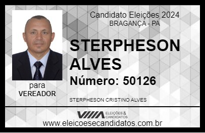 Candidato STERPHESON ALVES 2024 - BRAGANÇA - Eleições