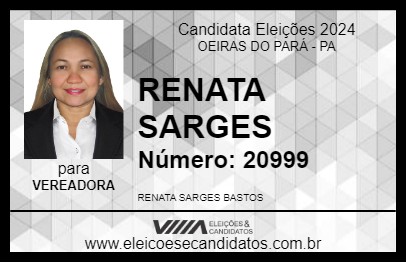 Candidato RENATA SARGES 2024 - OEIRAS DO PARÁ - Eleições