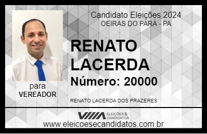 Candidato RENATO LACERDA 2024 - OEIRAS DO PARÁ - Eleições