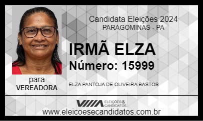 Candidato IRMÃ ELZA 2024 - PARAGOMINAS - Eleições