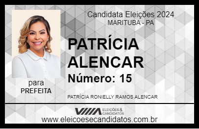 Candidato PATRÍCIA ALENCAR 2024 - MARITUBA - Eleições