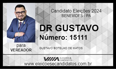 Candidato DR GUSTAVO 2024 - BENEVIDES - Eleições