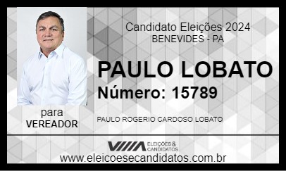 Candidato PAULO LOBATO 2024 - BENEVIDES - Eleições