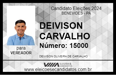 Candidato DEIVISON CARVALHO 2024 - BENEVIDES - Eleições