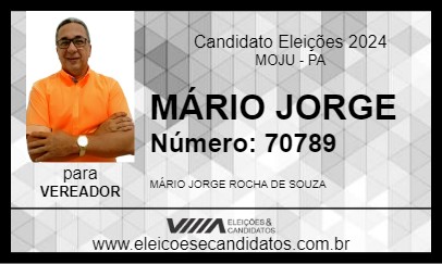 Candidato MÁRIO JORGE 2024 - MOJU - Eleições