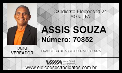 Candidato ASSIS SOUZA 2024 - MOJU - Eleições