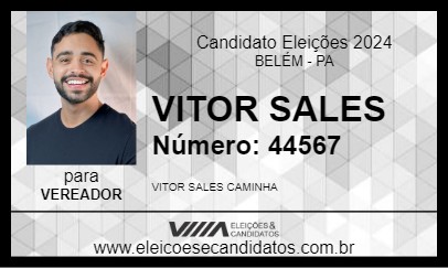 Candidato VITOR SALES 2024 - BELÉM - Eleições