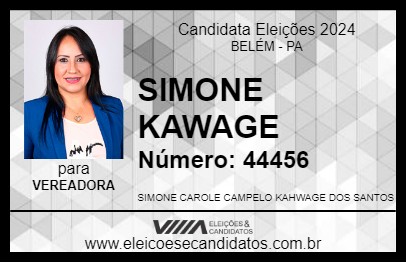 Candidato SIMONE KAHWAGE 2024 - BELÉM - Eleições