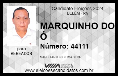 Candidato MARQUINHO DO Ó 2024 - BELÉM - Eleições