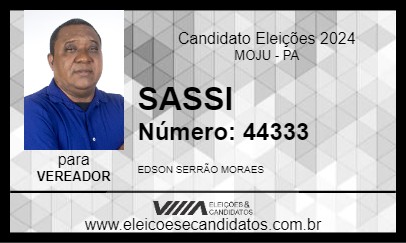 Candidato SASSI 2024 - MOJU - Eleições