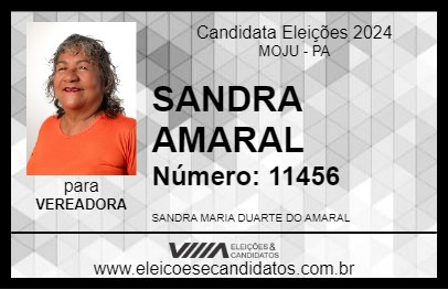 Candidato SANDRA AMARAL 2024 - MOJU - Eleições