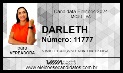 Candidato DARLETH 2024 - MOJU - Eleições