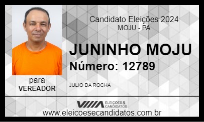 Candidato JUNINHO MOJU 2024 - MOJU - Eleições