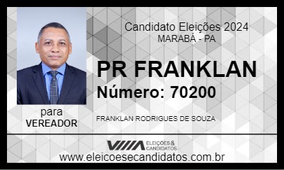 Candidato PR FRANKLAN 2024 - MARABÁ - Eleições