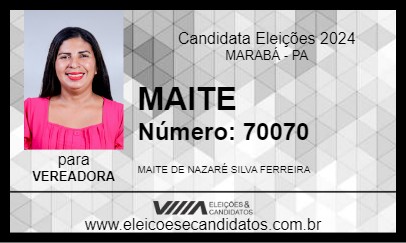 Candidato MAITE 2024 - MARABÁ - Eleições