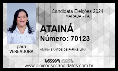 Candidato ATAINÁ 2024 - MARABÁ - Eleições