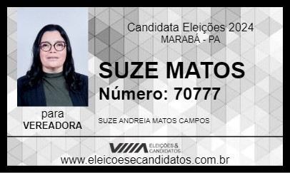 Candidato SUZE MATOS 2024 - MARABÁ - Eleições