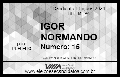 Candidato IGOR 2024 - BELÉM - Eleições