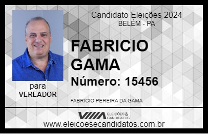 Candidato FABRICIO GAMA 2024 - BELÉM - Eleições