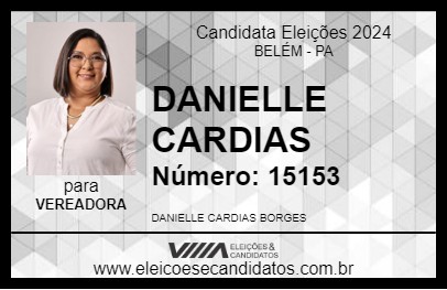 Candidato DANIELLE CARDIAS 2024 - BELÉM - Eleições