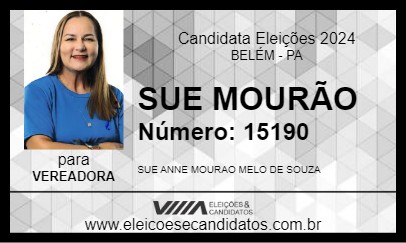 Candidato SUE MOURÃO 2024 - BELÉM - Eleições