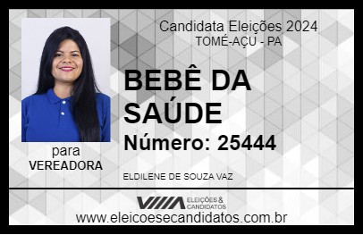 Candidato BEBÊ DA SAÚDE 2024 - TOMÉ-AÇU - Eleições