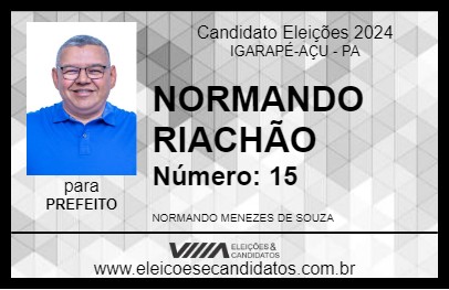 Candidato NORMANDO RIACHÃO 2024 - IGARAPÉ-AÇU - Eleições