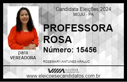 Candidato PROFESSORA ROSA 2024 - MOJU - Eleições