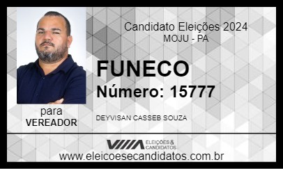 Candidato FUNECO 2024 - MOJU - Eleições