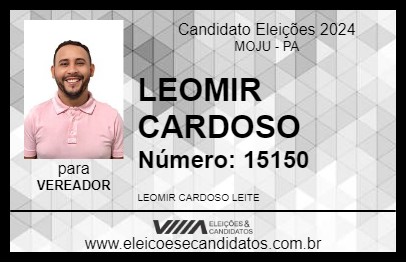 Candidato LEOMIR CARDOSO 2024 - MOJU - Eleições