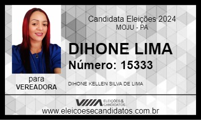 Candidato DIHONE LIMA  2024 - MOJU - Eleições