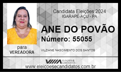 Candidato ANE DO POVÃO 2024 - IGARAPÉ-AÇU - Eleições