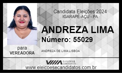 Candidato ANDREZA LIMA 2024 - IGARAPÉ-AÇU - Eleições