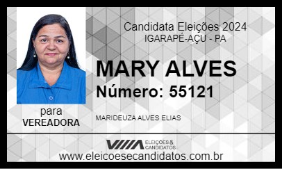 Candidato MARY ALVES 2024 - IGARAPÉ-AÇU - Eleições