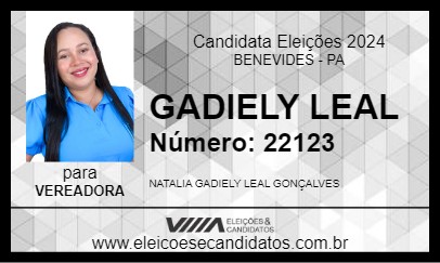 Candidato GADIELY LEAL 2024 - BENEVIDES - Eleições