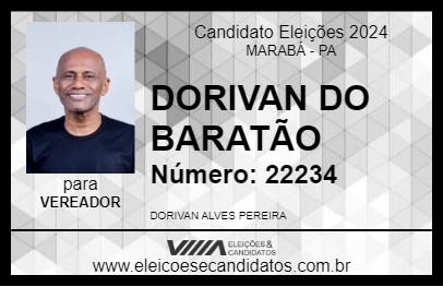 Candidato DORIVAN DO BARATÃO 2024 - MARABÁ - Eleições