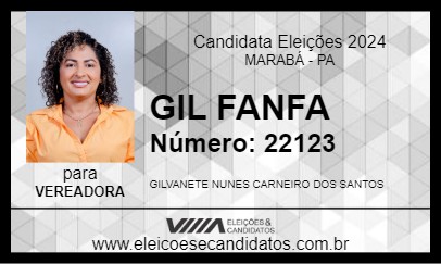 Candidato GIL FANFA 2024 - MARABÁ - Eleições