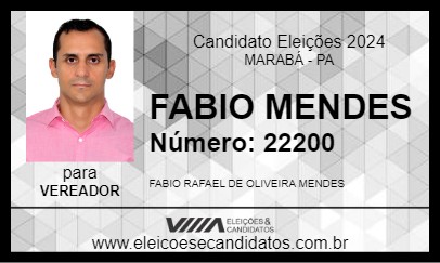 Candidato FABIO MENDES 2024 - MARABÁ - Eleições