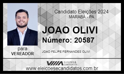 Candidato JOAO OLIVI 2024 - MARABÁ - Eleições